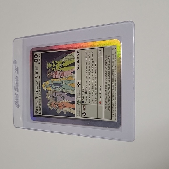 Rare foil metallic holo hologram Sailor Moon Doom & Gloom Girls trading card - Picture 5 of 5